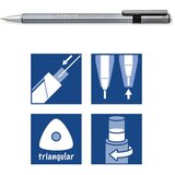 Olovka TEHNIČKA 0,5 MM TRIPLUS MICRO STAEDTLER 774 25 SIVA | Shoptok.si