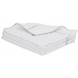  Krpe za čišćenje 5 kom bijele sa zelenim prugama 50 x 60 cm | Eponuda.com