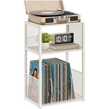 Songmics Stojalo za gramofon, 3 nivoji, 30x43x69 cm, belo, (5000250094) Cene