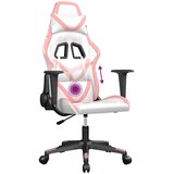  Masažna igraća stolica bijelo-ružičasta od umjetne kože | shoptok.hr