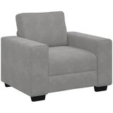 SOFA fotelja svijetlosiva 100x77x82 cm baršun | shoptok.hr