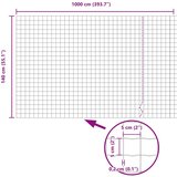  Komplet vrtne ograje 2 kosi Cinkano jeklo Velik Vzdržljiv | Shoptok.si