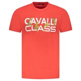 Cavalli Class Muška Majica Kratkih Rukava Crvena | shoptok.hr