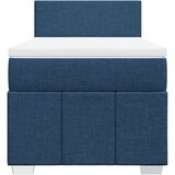  Krevet s oprugama i madracem plavi 90 x 200 cm od tkanine | shoptok.hr