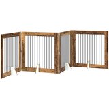  Vrata za pse s postoljem 4 pcs Staro drvo 100 x 100 cm | Eponuda.ba