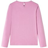 Dječja majica s dugim rukavima tamnoružičasta 116 | shoptok.hr