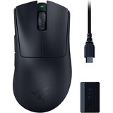 Razer DeathAdder V3 Pro brezžična miška črne barve s HyperPolling adapterjem | Shoptok.si