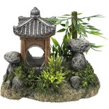 Nobby dekor azijski tempelj z rastlinjem - 15,5 x 10,5 x 12,5 cm | Shoptok.si