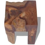 vidaXL Stolček iz trdne tikovine | Shoptok.si