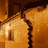  LED svjetlosna zavjesa s daljinskim upravljačem 500 LED – toplo bijela | shoptok.hr