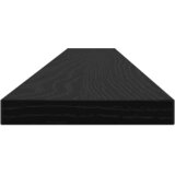 Police za knjige 4 pcs Crna 100 x 10 x 1,5 cm Konstruirano drvo | Shoptok.si