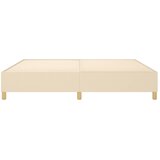  Okvir za krevet s oprugom krem 200x200 cm od tkanine | shoptok.hr