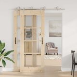 vidaXL Oprema za drsna vrata 200 cm nerjaveče jeklo srebrne barve | Shoptok.si