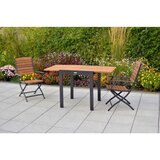 Gardenson Set Za Balkon Santorini, 3-Delno, Aluminij, Masivno | Shoptok.si