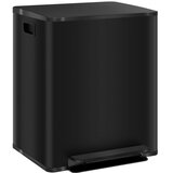 Nesta Koš za smeti 2x25L iz nerjavečega jekla, s pokrovom in pedalom, notranja posoda, 47,7x37,5x56 cm, za dom in pisarno, (5000493659) | Shoptok.si