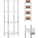 Royal Catering Kovinski gostinski skladiščni regal do 200 kg 60 x 40 x 180 cm, (21101845) Cene