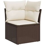  9-dijelni set vrtnih sofa s jastucima poliratan smeđi | shoptok.hr
