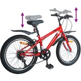  Dječji Bicikl 24 Inča 6-Speed za djecu od 8 do 12 godina Crvena | shoptok.hr