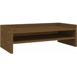  Stalak za monitor boja meda 50 x 24 x 16 cm od masivne borovine | shoptok.hr
