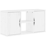 TV ormarić ODDA bijeli 79x24x40 cm puno drvo bor | shoptok.hr