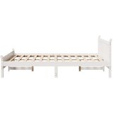 vidaXL Posteljni okvir brez vzmetnice bel 120x190 cm trdna borovina | Shoptok.si