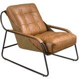 Angel Cerdá Fotelj iz rjavega usnja, (5000008493) Cene