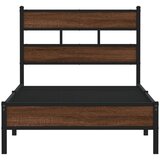  Okvir kreveta bez madraca smeđa boja hrasta 80x200 cm drveni | shoptok.hr