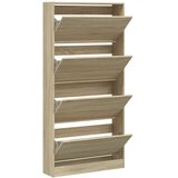 Ormarić za cipele s 4 ladice boja hrasta 80 x 21 x 163,5 cm | shoptok.hr