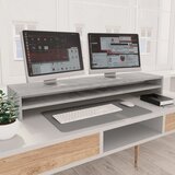 vidaXL Stalak za monitor siva boja betona 100 x 24 x 13 cm od iverice Cijene