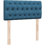  Otomanski posteljni okvir z vzmetnicami moder 160x200 cm žamet, (21653341) | Shoptok.si