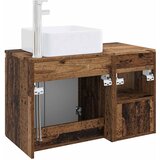 Set namještaja za kupaonicu 2 kom. Staro drvo Konstruirano drvo Smeđa 53 x 35 x 80 cm | shoptok.hr