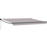  Automatska uvlačiva tenda svijetlo siva 400x300 cm | shoptok.hr