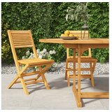  Sklopive vrtne stolice 2 kom 47x62x90 cm od masivne tikovine | shoptok.hr