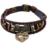 Narukvica I Love You - Smeđa KP33170 | shoptok.hr