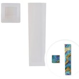 Profi silikonska forma Pentart - vertikalni privesci | Četvrtast 4.9 x 1.5 cm