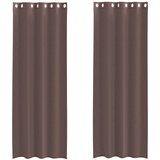 Voile zavjese s ušicama 2 kom smeđe 140x260 cm | shoptok.hr