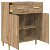 vidaXL Strani šal artisan hrast 34 x 69.5 x 89 cm Konstruiran les | Shoptok.si