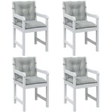  Jastuci za stolice 4 kom svjetlosivi 120x50x7cm tkanina | shoptok.hr