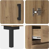  Kreveta hrast artisan 69.5 x 34 x 90 cm Konstruirano drvo | shoptok.hr