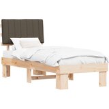  Posteljni okvir z oblazinjenim vzglavjem Taupe 75 x 190 cm, (5000101771) | Shoptok.si