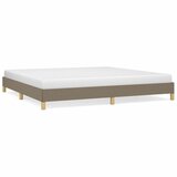 The Living Store Posteljni okvir brez vzmetnice taupe 200x200 cm blago - Posteljni Okvir, (21524864) | Shoptok.si