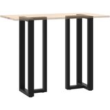  Noge za barski stol T-oblika 2 kom Crne 40x35x(110-111) cm Čelik | shoptok.hr