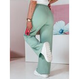 DStreet Spodnie damskie dresowe wide leg DRESLINA miętowe | Shoptok.si