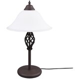  Tamno smeđa stolna lampa sa staklenim sjenilom (visina 50 cm) Rustica – Cijene