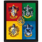 Pyramid HARRY POTTER (COLOURFUL CRESTS) - OKVIRJENA SLIKA Cene