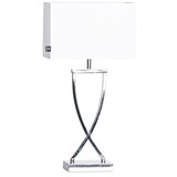 ByRydens 2820430-5000 - Stona lampa OMEGA 1xE27/5W/230V bela/sjajni hrom | Eponuda.com