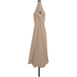  Vrtni suncobran Sivo-smeđa 395 x 395 x 245 cm Poliester | shoptok.hr