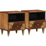  Noćni ormar s ladicama 2 pcs Medeno smeđa 40 x 33 x 46 cm | Eponuda.ba