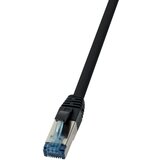 Logilink CQ6125S RJ45 CAT 6a S/FTP 30.00 m črna pletena zaščita\, brez halogena\, PUR plašč\, kislinsko odporen\, odporen na olje in abrazijo 1 kos, (20415918) | Shoptok.si
