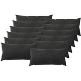  Presvlaka za jastuk 12 pcs HEERLEN Crna 40 x 80 cm Baršun | shoptok.hr